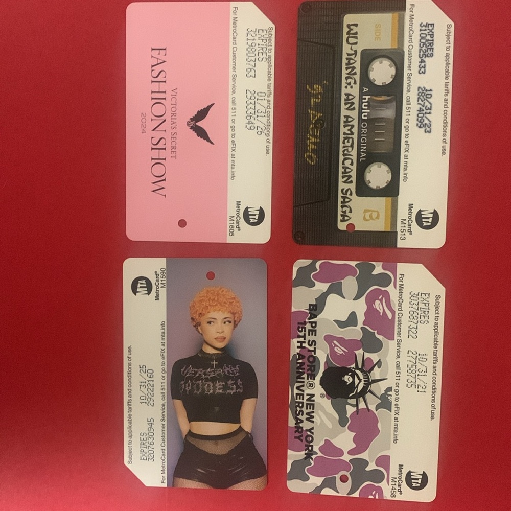 Collection of Unique MetroCards NYC MYA Metrocard New York City